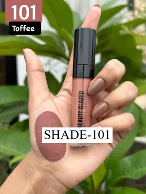 BEAUTY GLAZED MATTE LIPSTICK-101-TOFFEE