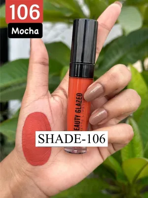 BEAUTY GLAZED MATTE LIPSTICK-106-MOCHA