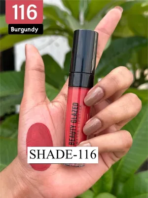 BEAUTY GLAZED MATTE LIPSTICK-116-BURGUNDY