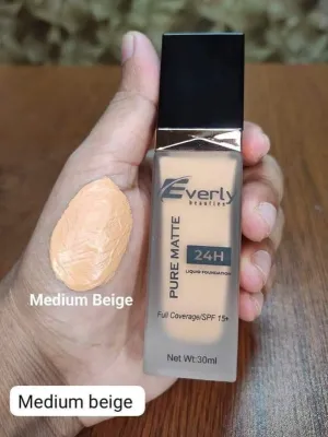 Everly Beauties Full Coverage Foundation-MEDIUM BEIGE