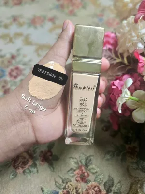 MISS & MRS HD FOUNDATION# SHADE -05-SOFT BEIGE