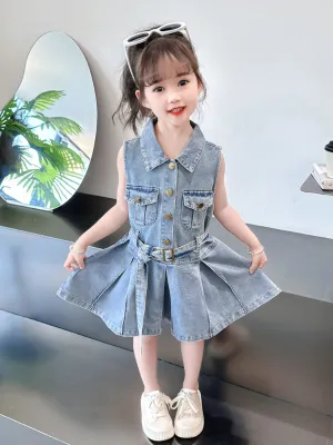 Denim Diva Belted Dress TD17