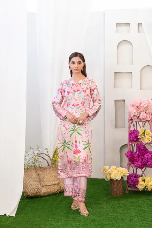 Original Damask Tawakkal Stitched 2 Piece Ready-to-wear Digital Printed Staple Shirt Designs & Stitched Digital Printed Staple Trousers 