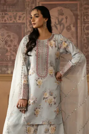 Pakistani Esra Luxury Lawn Silk Stitched 3Pcs