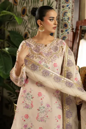Pakistani Esra Luxury Lawn Silk Stitched  3Pcs 