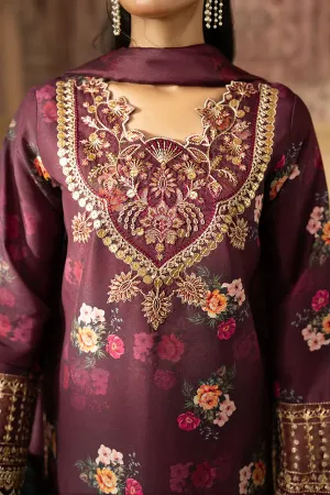Pakistani Esra Luxury Lawn Silk Stitched 3Pcs 