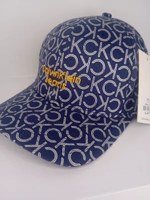 Men's C K Printed Cap (S-4)-Navy Blue