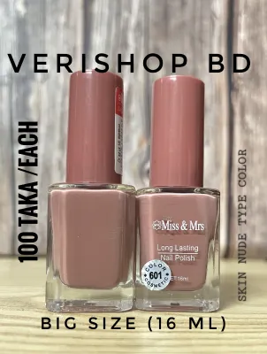  MISS & MRS NAIL POLISH (BIG SIZE)- SHADE -601 (16 ML)