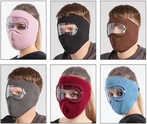  Face Masks With Goggles (1 Pcs)