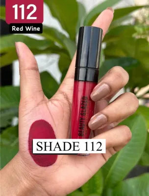 BEAUTY GLAZED MATTE LIPSTICK-112-RED-WINE