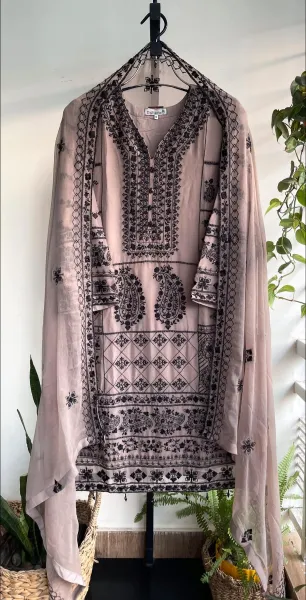 Pakistani Original Schick Chiffon Stitched 2 Pcs _ Museum 