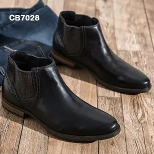 Cowhide  English Style Chelsea Boots