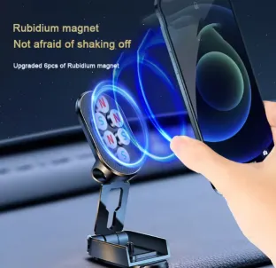 Magnetic Dual folding car phone holder