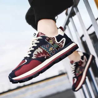 EMBROIDERY MEN'S SPORTS SHOES FASHIONABLE SHOES QG12R