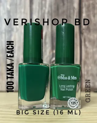  MISS & MRS NAIL POLISH (BIG SIZE)- SHADE -125 (16 ML)