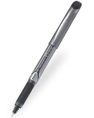 Pilot V5 Grip Hi-Tecpoint Rollerball Pen - Black - 3 Pack