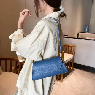 Fashion Crocodile Pattern Shoulder Bag 
