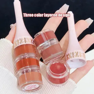 3 Colour Canned Lip Mud Clay Matte Lipstick (1 Pc) 