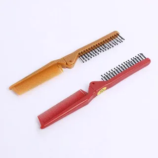 Portable Mini Folding Small Comb Hair Brush 