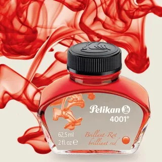 Pelikan 4001 Brilliant Red Ink – 62.5ml