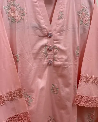 Pakistani Tawakkal Stitched Co Ords 2pcs _ Ligth Pink 