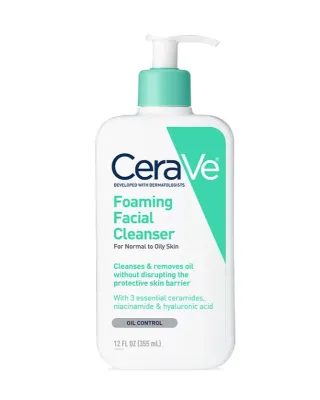 CeraVe Foaming Facial Cleanser for Normal to Oily Skin 355ml (USA)