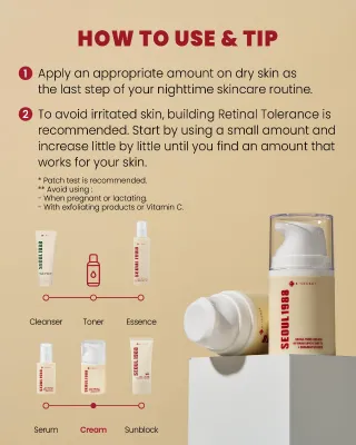 KSECRET SEOUL 1988 Cream : Retinal Liposome 1% + Fermented Rice 50ml
