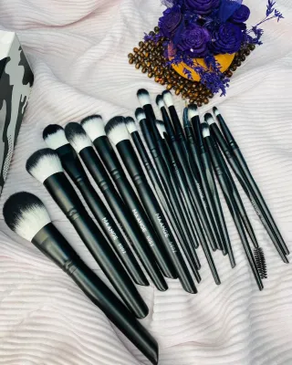 MAANGE 18pcs New Makeup The Brush Box - Black