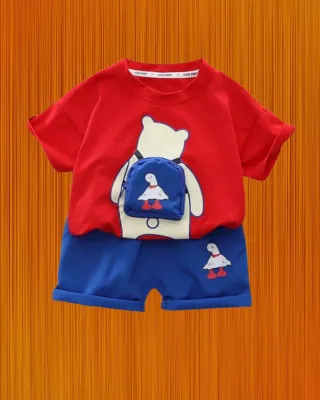  School Bag Printed T-shirt Set