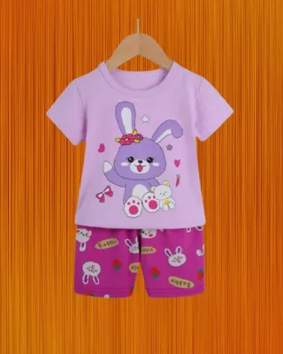 Cute Cartoon printed T-shirt set for Girls