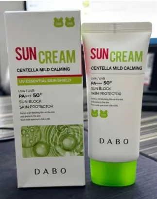 Dabo Centella Mild Calming Sun Block Skin Protector UVA/UVB PA+++ 50+