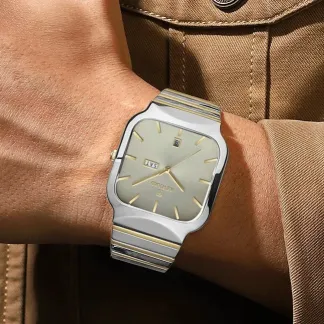 REWARD VIP Brass Yellow Quartz Watches for Men