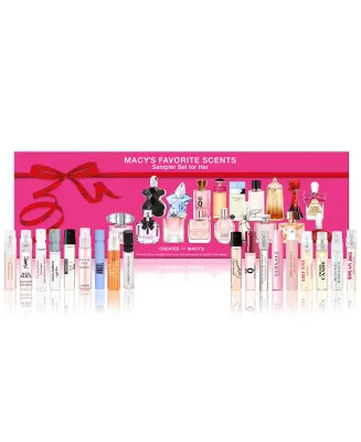 Macy's 18-pc favorite scents sampler discovery set 