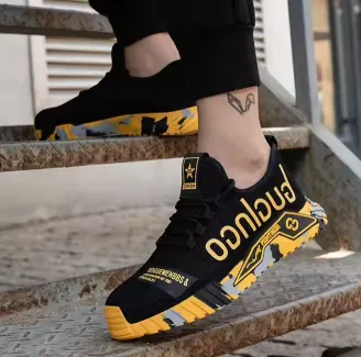 RUBBER SOLE LIGHTWEIGHT BREATHABLE SAFETY SHOES