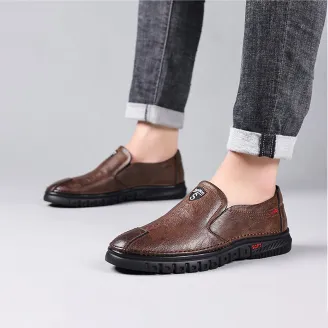 SPRING AND AUTUMN HEIGHT-ENHANCING CASUAL LEATHER SHOES GB-9706