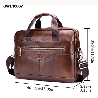 Genuine Leather Business Version Laptop Bag