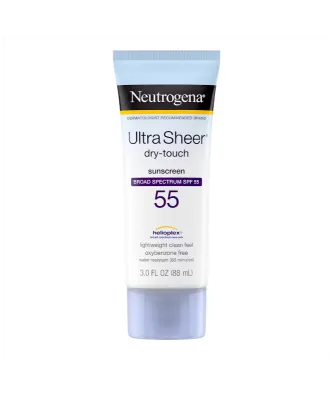 Neutrogena Ultra Sheer Dry Touch Sunscreen Broad Spectrum SPF 55 Lightwight Water Resistant 88ml	