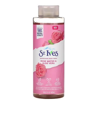 St.Ives Rose Water & Aloe Vera Refreshing Body Wash 473ml