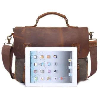 RETRO CRAZY HORSE LEATHER CROSSBODY BAG GB-1807ARGR