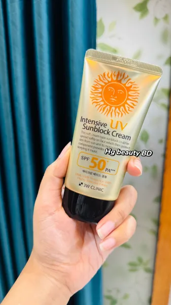 3W Clinic UV Sunblock Cream SPF 50+PA+++ – 70ml