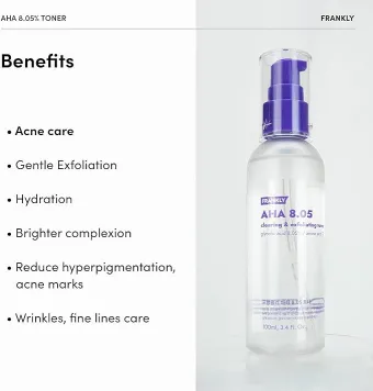 FRANKLY AHA 8.05% Toner Clearing & Refining 100ml	