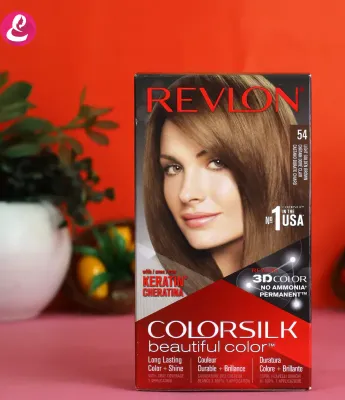 Revlon COLORSILK Beautiful Hair Color - 54 Light Golden Brown 59.1ml (ITALY)