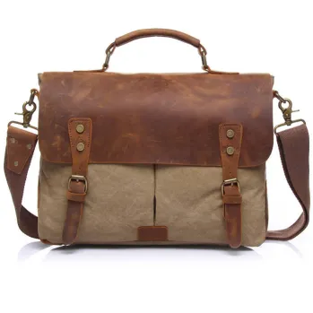RETRO CRAZY HORSE LEATHER CROSSBODY BAG GB-1807kh