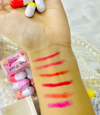Sweet 6 Pcs Capsule Velvet Lipstick Set 