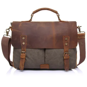 RETRO CRAZY HORSE LEATHER CROSSBODY BAG GB-1807