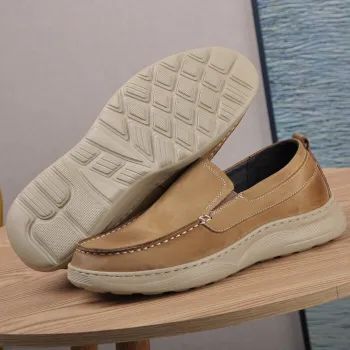 Genuine Leather Shock Absorbing Loafers Shoes