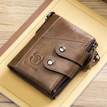 RFID Genuine Leather Retro Wallet