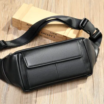 Genuine Leather Sports Chest Bag