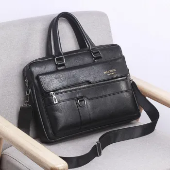 Retro Premium Leather Executive Bag