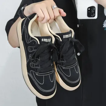 Breathable Lace Up Versatile Canvas Shoes